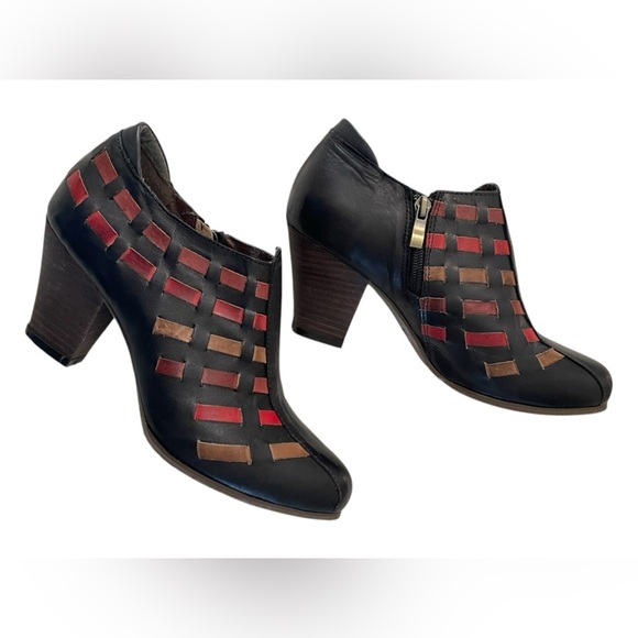 L’Artiste by Spring Step Brilliance Pump multi color leather woven unique - Picture 6 of 16